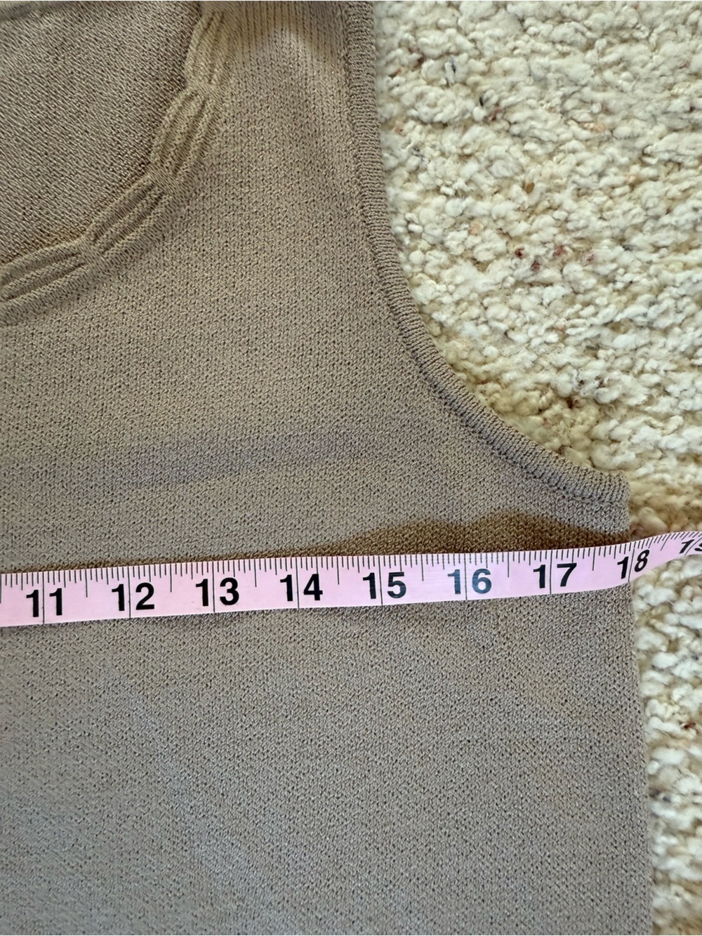 St. John Collection Tan Santana Knit Tank Dress Size 8 Mid-Length Bodycon Sheath - Picture 9 of 9
